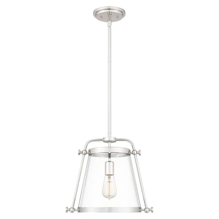 Quoizel Cardiff 1-Light Polished Nickel Mini Pendant QPP5344PK